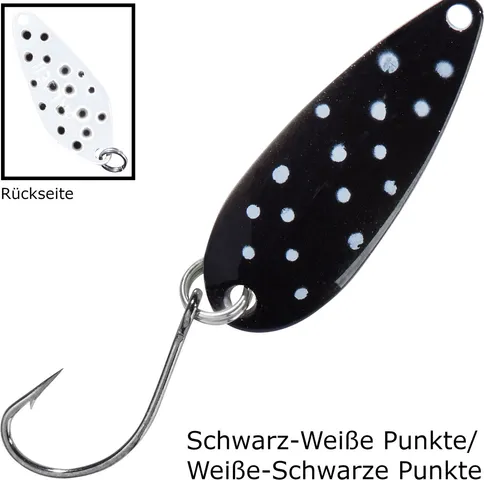 Balzer Spoon Swindler 2.3g Schwarz-Weiße Punkte/Weiße-Schwarze Punkte