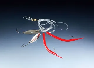 Balzer Gummi Makk-Dorschblinker System Ready-made Rig #4/0 165cm Japanrot