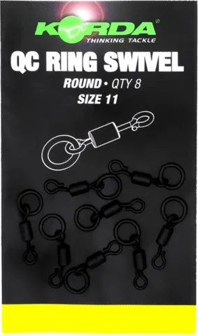 Korda QC Round Ring Swivel #11 8pc