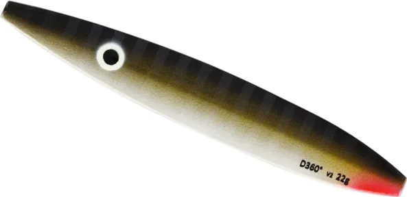 Westin D360° V2 Blinker 9.5cm 18g UV Striped Black