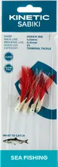 Kinetic Sabiki Hokkai Ready-made Rigs 130cm 0.45kg #5 Pink Flash