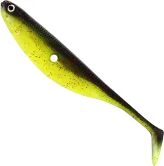 Westin ShadTeez Hollow Softbaits 8cm 4g Black Chartreuse