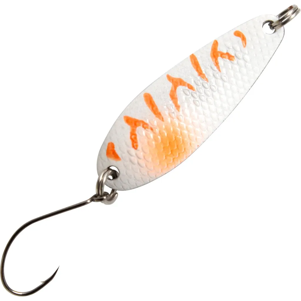 FTM Spoon Wheel Blinker 3.8cm 3.6g Weiß Orange Schwarz