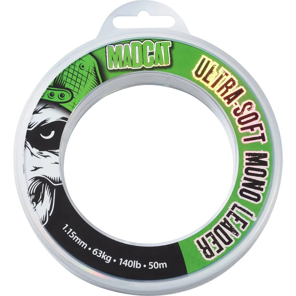MADCAT Ultra-Soft Mono Leader 50m 63.8kg 1.15mm