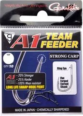 Gamakatsu A1 Team Feeder Strong Carp Hooks 8 10pcs NS Black
