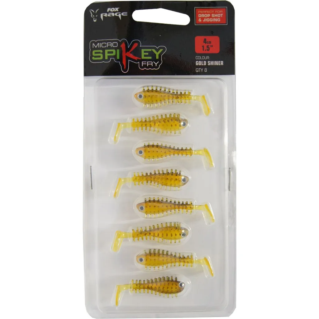 Fox Rage Micro Spikey Fry Gummiköder 4cm Gold Shiner