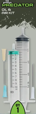 Fox Rage Predator Oil & Air Kit Bait Injection Kit