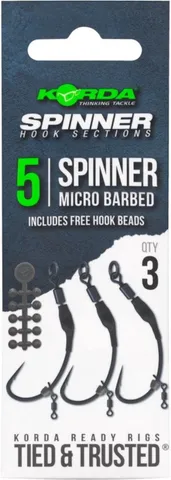 Korda Spinner Hook Sections Spinner Barbless #5