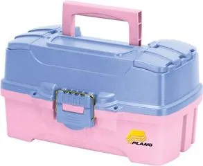 Plano Two-Tray Tackle Box 4compartments 36.2cm Brass Latch Adjustable Dividers