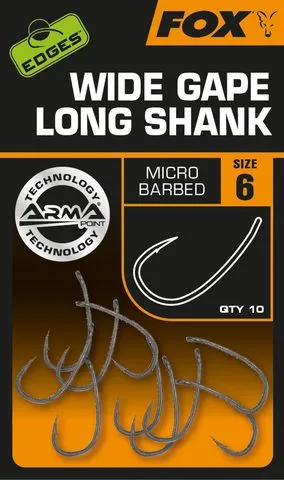 Fox Edges Armapoint Super Wide Gape Long Shank Hooks 5
