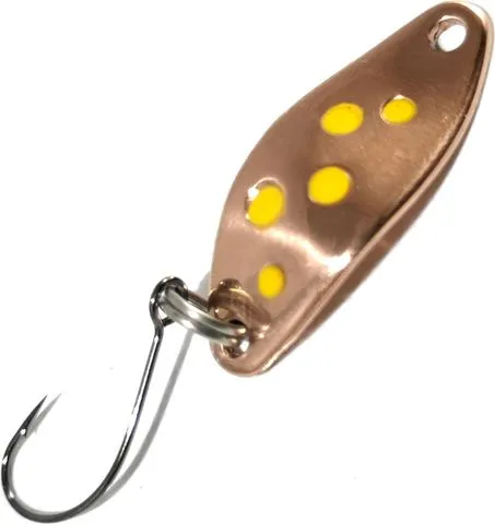 Troutwerk Spoon 1.5g 2.3cm Copper/Yellow Dots
