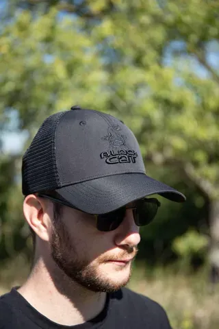 Black Cat Black Trucker Cap