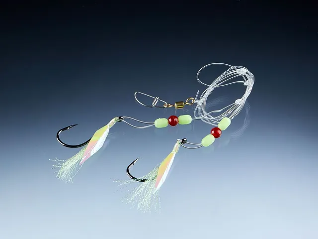 Balzer Dorsch- und Köhler System mit 2 Haken - Meeresystem #7/0 115cm Yellow