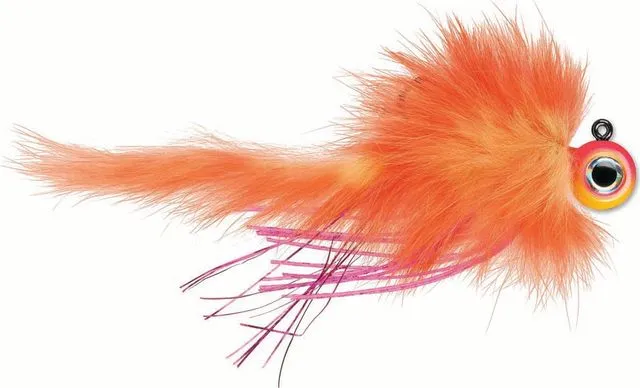 VMC Twitchin Jig 14g Glow Shrimp Cocktail UV
