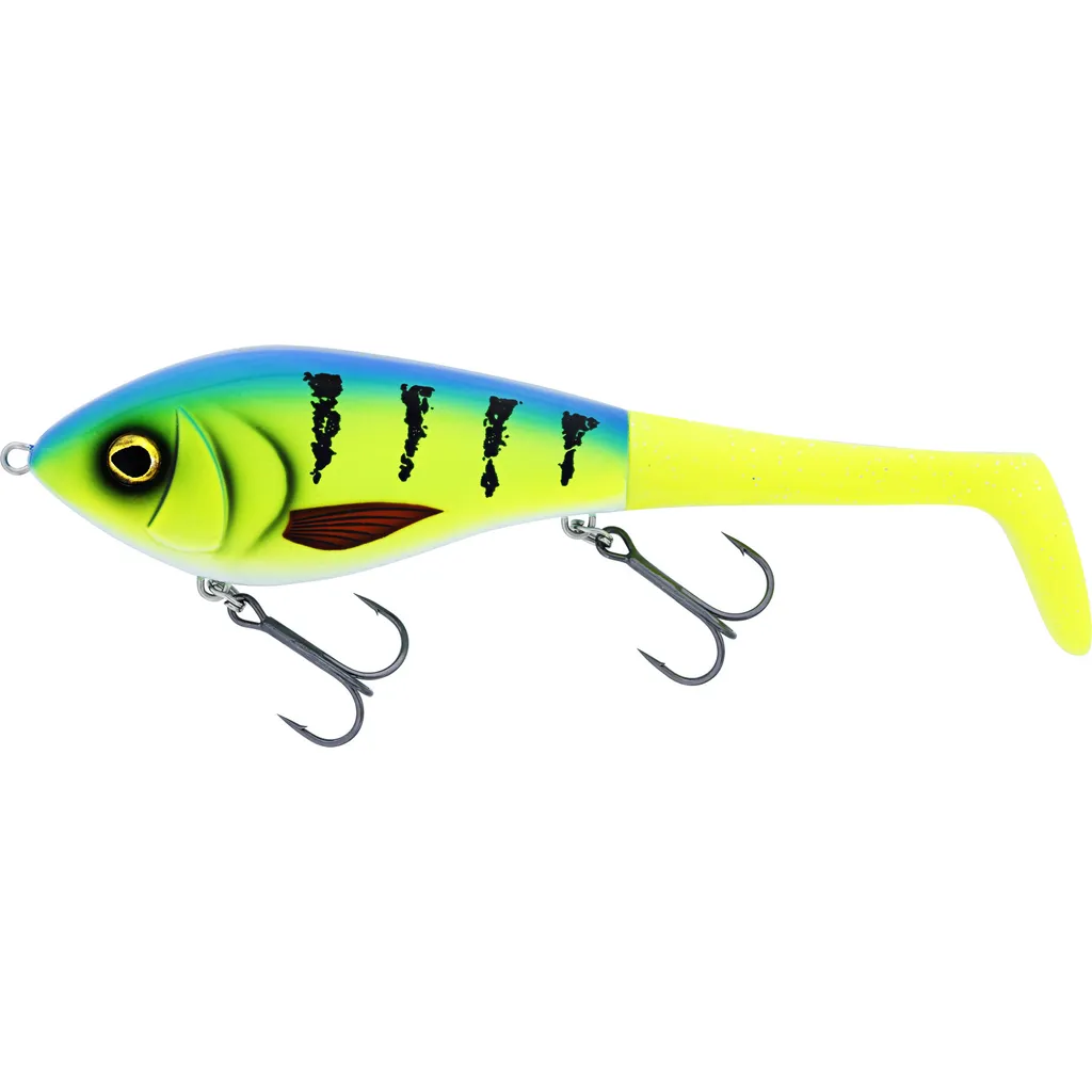 Westin Swim Tail Tail baits & hybrid baits 12cm 68g Sinkend Striped Bluegrass