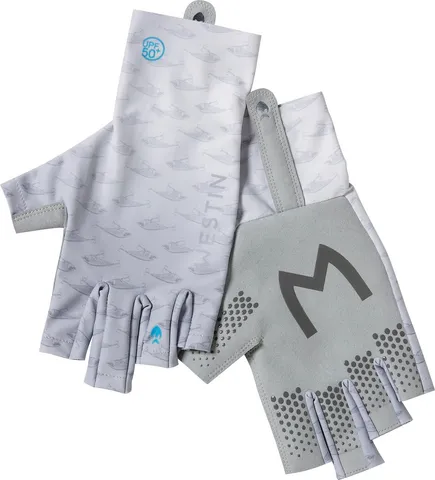 Westin Solar UPF Half Finger Handschuh M Grau