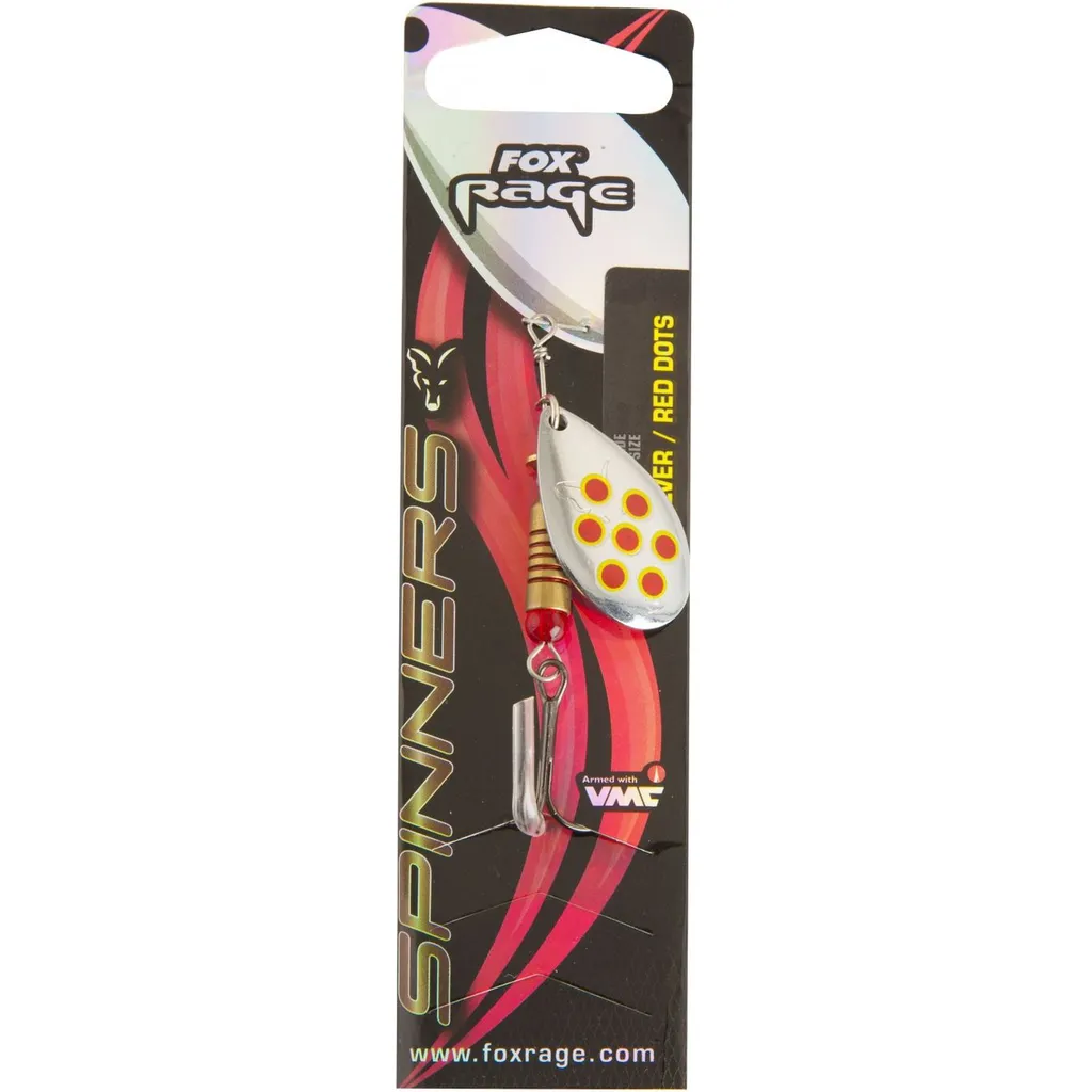 Fox Rage Blade French Spinner 14.3g Silver Red Dots