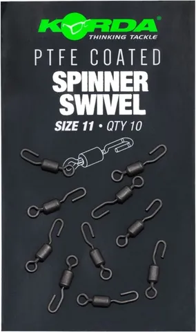 Korda PTFE Spinner Swivel #11 8pc