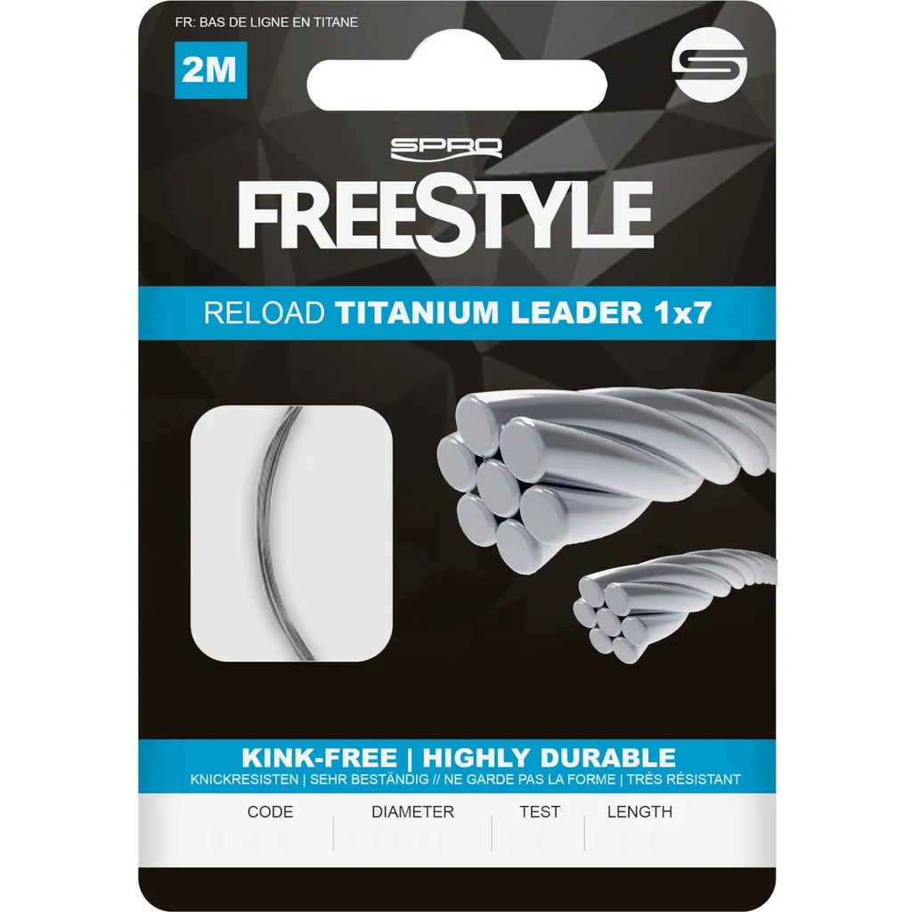 Spro Freestyle Reload Titanium Leader 0.45mm 15kg