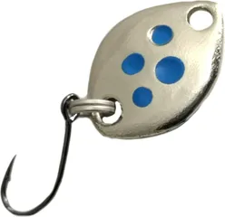Troutwerk Spoon 1.2cm 0.8g Silver-Coloured/Blue Dots