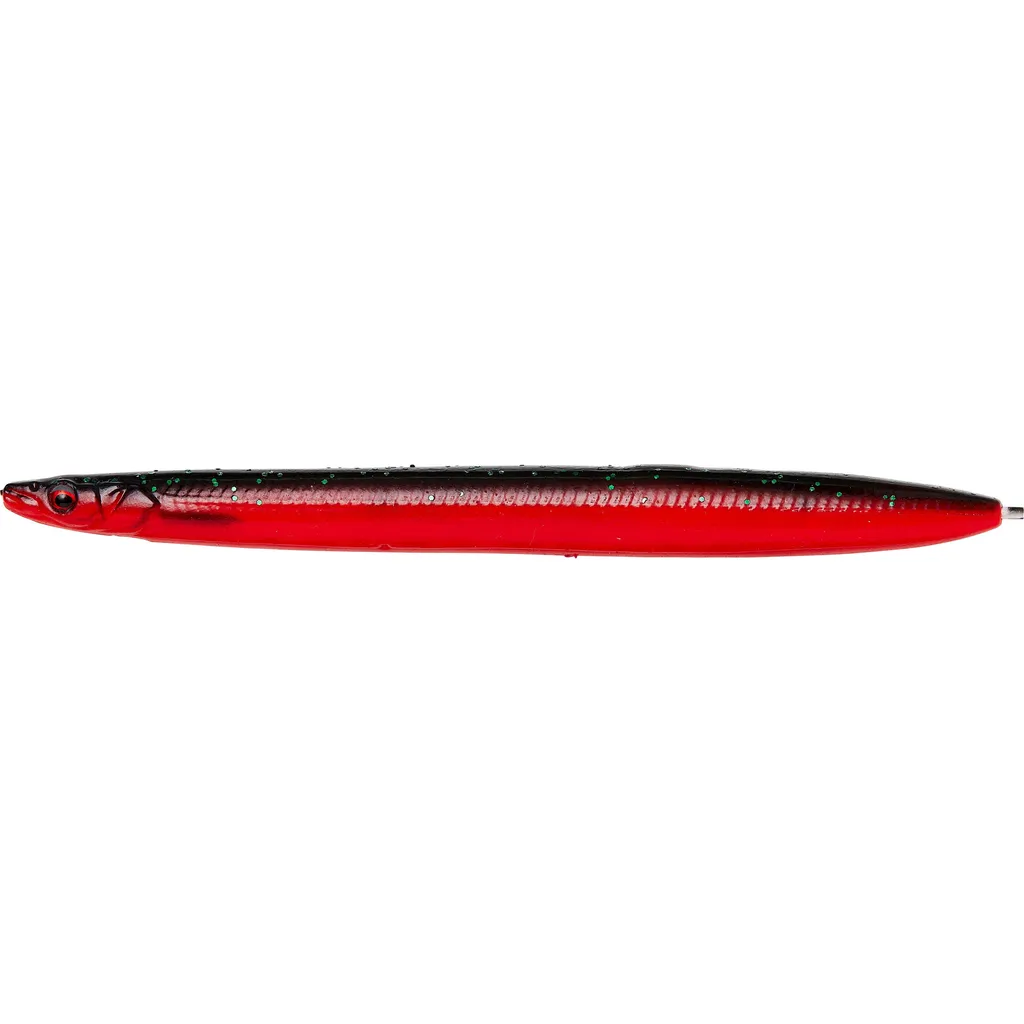 Savage Gear 3D Soft Line Thru Sandeel Meerforellenköder 12.5cm 20g Red N Black