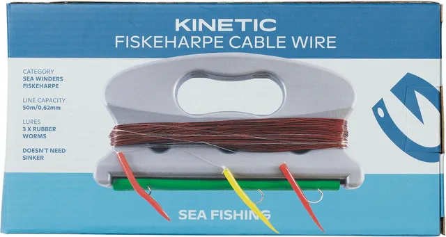 KINETIC Fiskeharpe Kupferdraht 0,62mm 50m