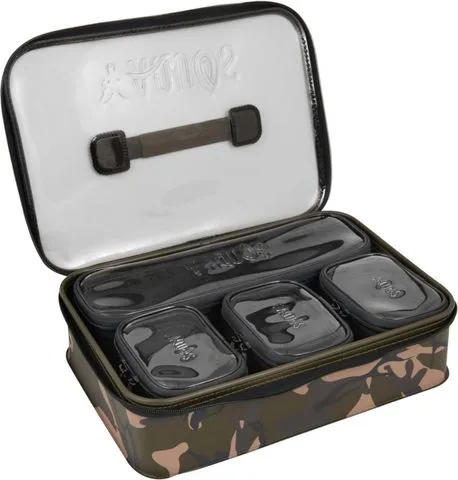 Fox Aquos Camolite Accessory Bag System 37x26x7cm 4 Compartments Zipper