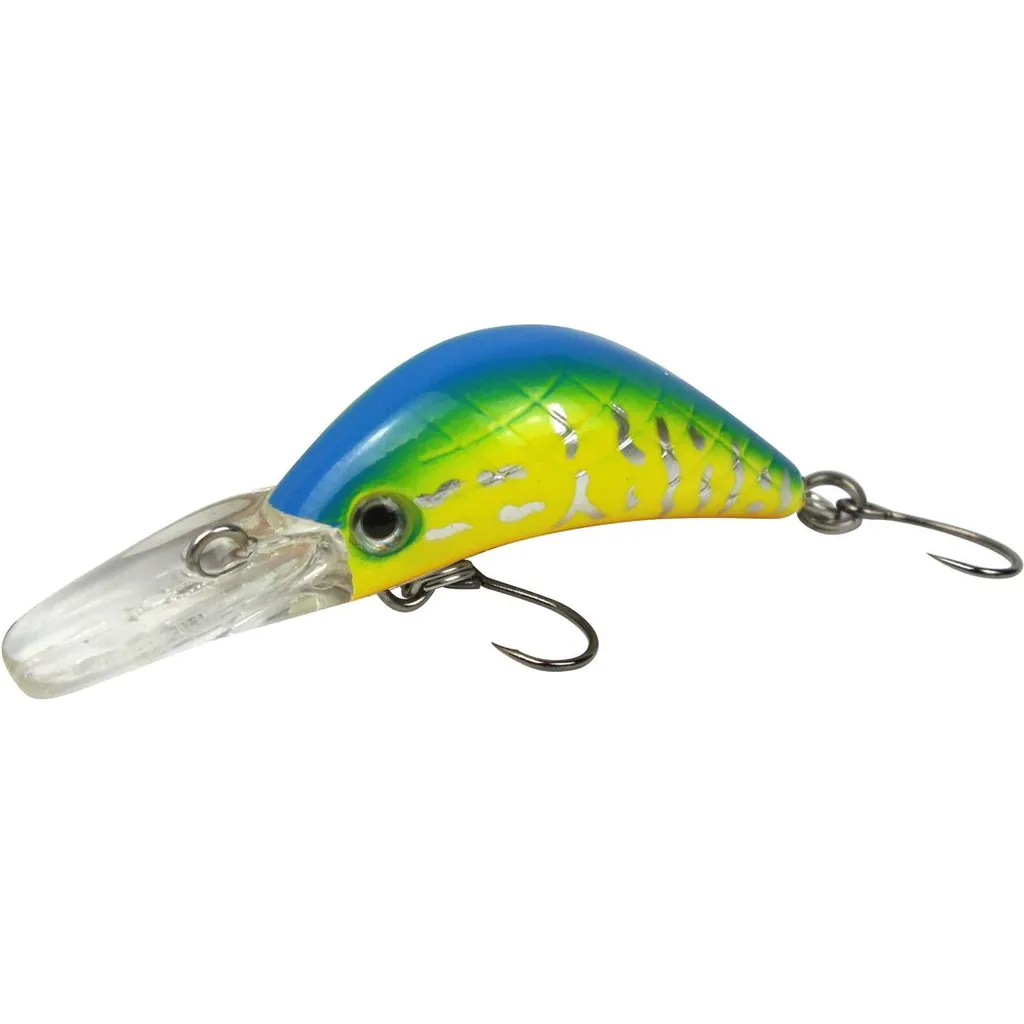 FTM Masu Security Wobbler 3cm 1.6g Blau-Gelb-Orange-Silberfarben UV