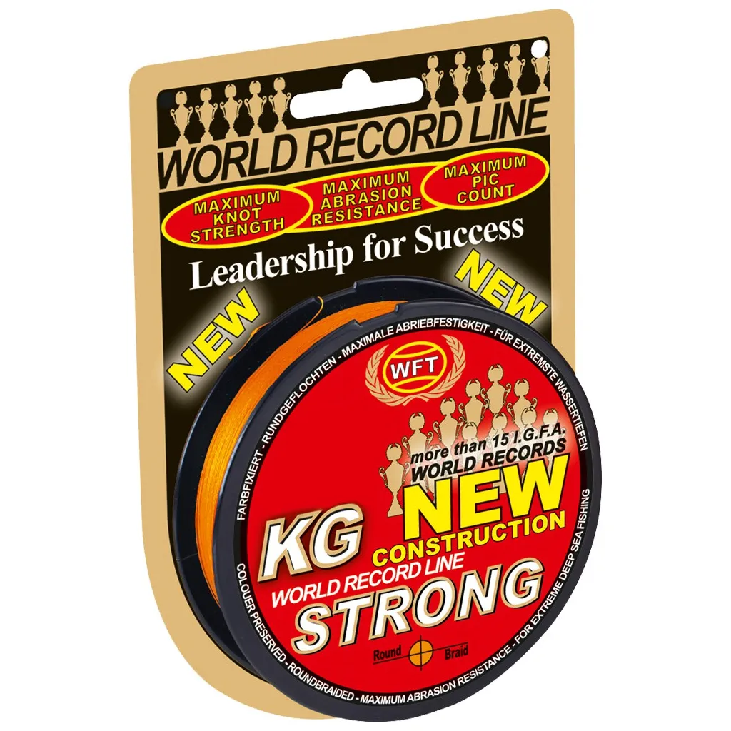 WFT KG STRONG Geflochtene Schnur 0,22mm 32kg Orange