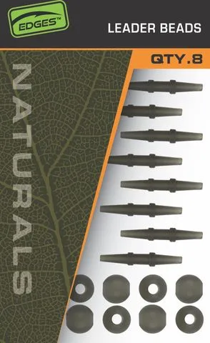 Fox Edges Naturals Leader Bead 8pcs Dark Green