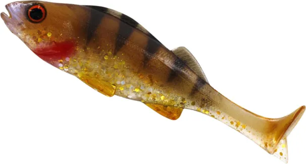 Westin Perch Shadtail Weicher Köder 9cm 8g T Gold Perch