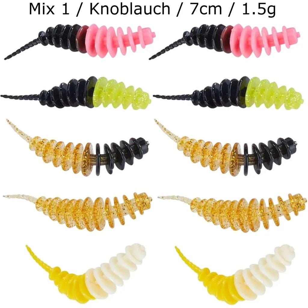 Balzer Trout Collector Softbaits 7cm 1.5g Mix 1 Knoblauch
