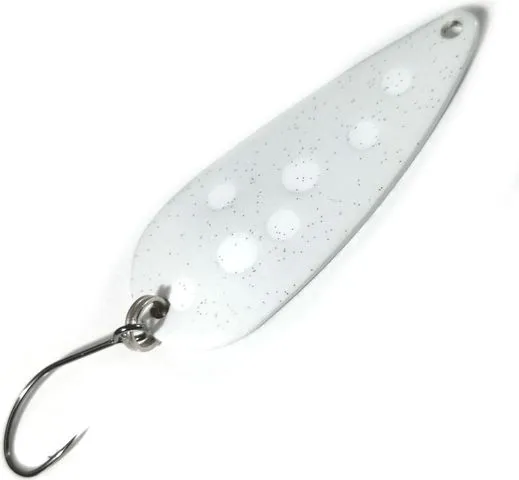Troutwerk Spoon 4cm 5g White/White Dots Single Hook