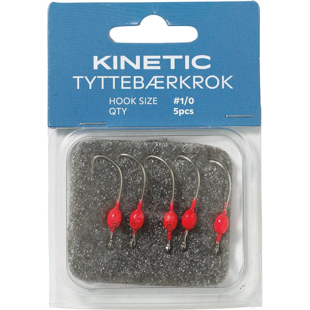 Kinetic Tyttebærkrok Haken #1/0 Rot 5er