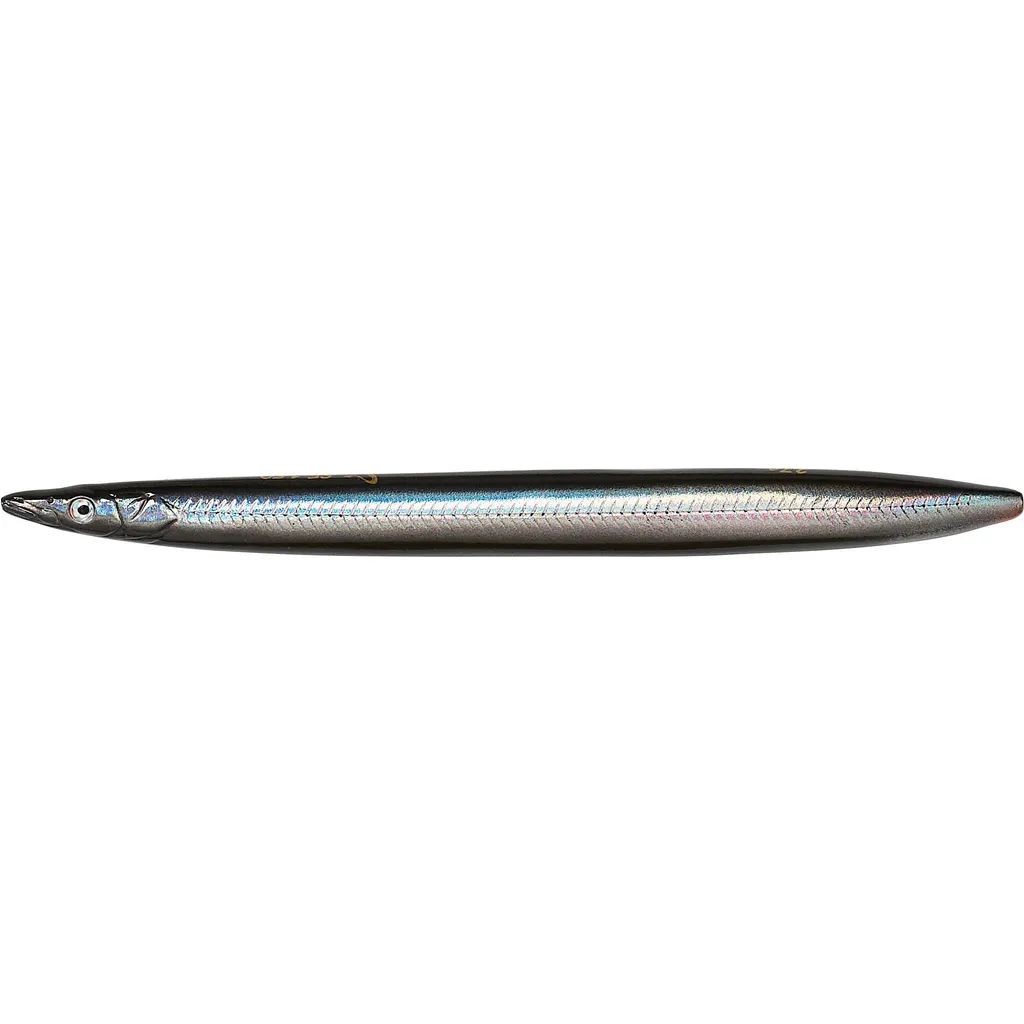Savage Gear 3D Line Thru Sandeel Meerforellenköder 12.5cm 19g Black Silver