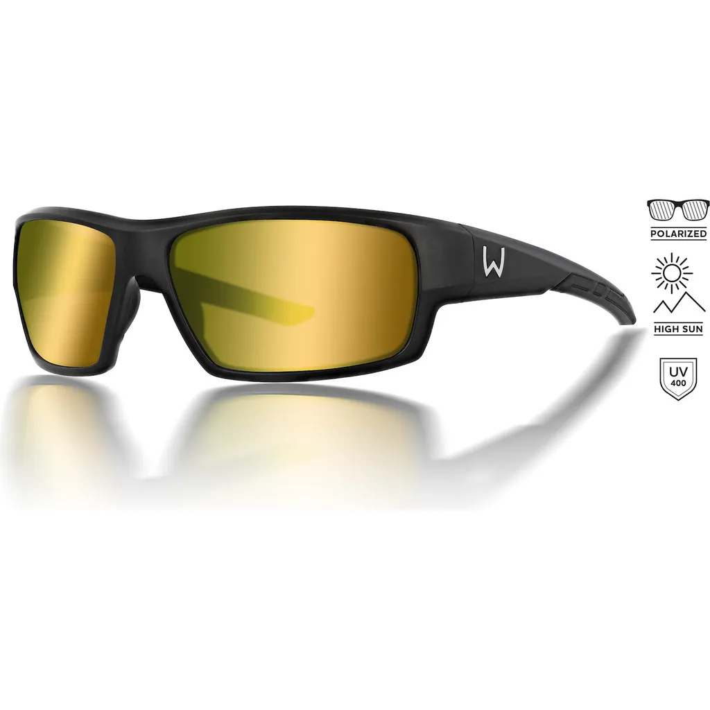 Westin W6 Sport 10 Polarisationsbrille Matte Black LB Yellow AR Blue Filter Cat. 2