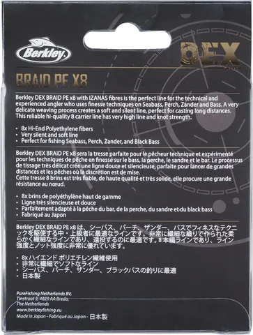 Berkley DEX x8 0.14mm 300m 12.9kg Moss Green
