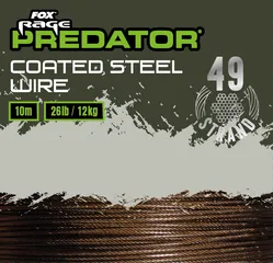 Fox Rage Predator 49-Strand Coated Steel Wire 10m 12kg