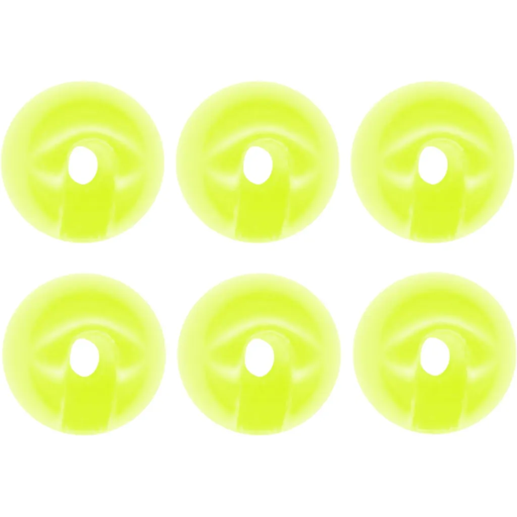 FTM Tungsten Perle Omura geschlitzt #3,8mm Chartreuse 6er