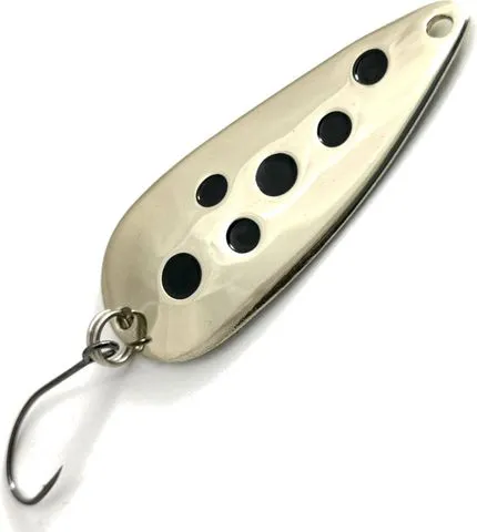 Troutwerk Spoon 4cm 5g Silver/Black Dots Single Hook