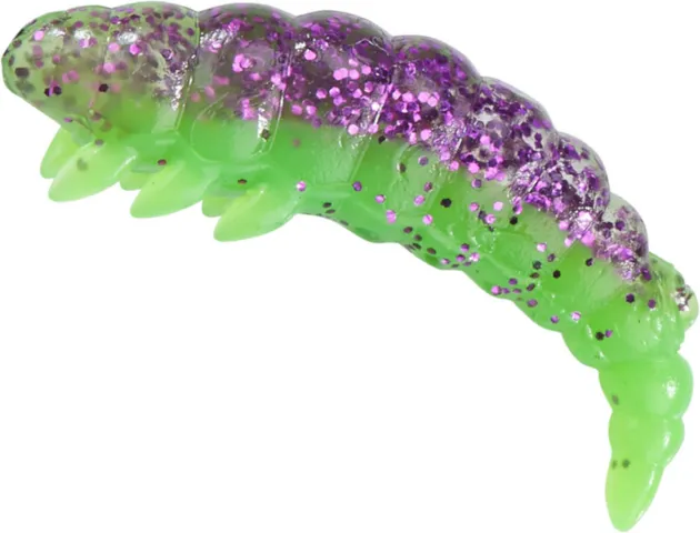 Balzer Bazillus Käse Gummiköder 3cm Purple Chartreuse