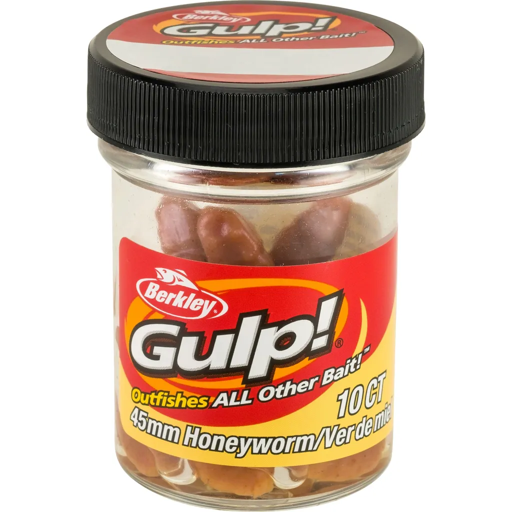 Berkley Gulp Honey Worm Softbaits 45mm Natural