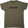Sonik Raglan Tee Green T-Shirt 100% Cotton