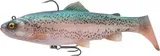 Savage Gear 3D Trout Rattle Shad Swimbaits 17cm 90g Clear Rainbow Trout Fast Sinking