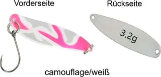 FTM Spoon Hammer Spoon 3.2g Tumbling Camouflage/White