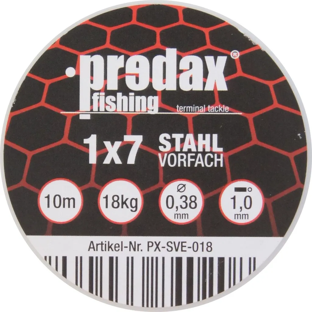 Predax Stahlvorfach 1x7 18kg 10m