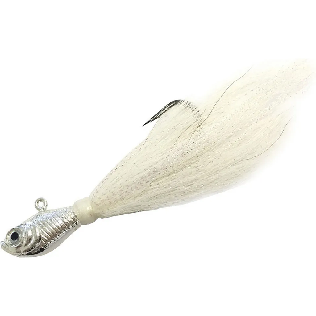 Spro Bucktail Jig Chrome Skirted Jig 14.17g Chrome Silver