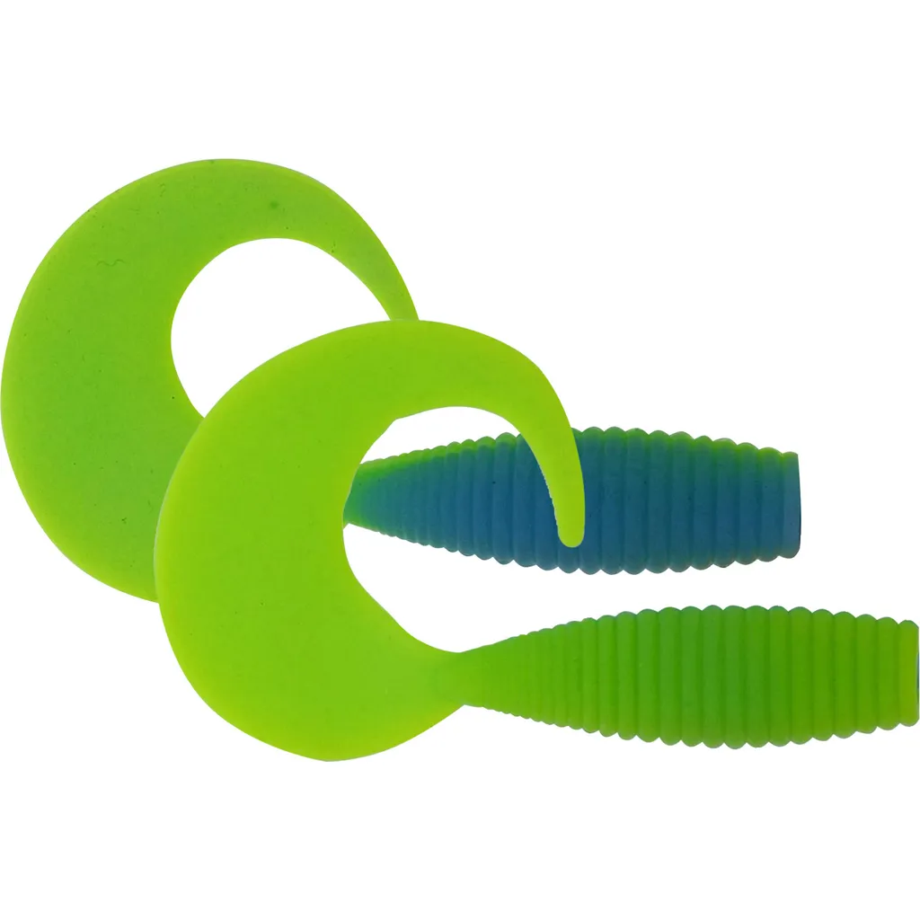 Kinetic Curlypup Gummiköder 5.1cm 2g Baby Blue Chartreuse