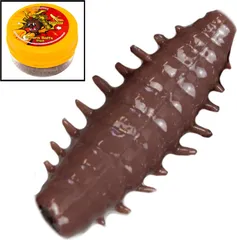 FTM Omura Baits Okto Banane Gummimaden 3cm Dunkelbraun
