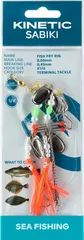Kinetic Sabiki Fish Fry Fertigvorfach 110cm 0.6mm 0.45mm #1/0 Pearl Orange Fry